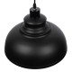 GloboStar® ANDY 01000 Μοντέρνο Κρεμαστό Φωτιστικό Οροφής Μονόφωτο Μαύρο Μεταλλικό Καμπάνα Φ35 x Υ28cm GloboStar® ANDY 01000 Μοντέρνο Κρεμαστό Φωτιστικό Οροφής Μονόφωτο Μαύρο Μεταλλικό Καμπάνα Φ35 x Υ28cm