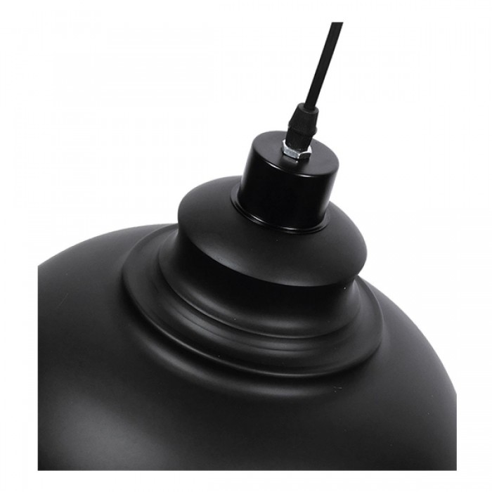 GloboStar® ANDY 01000 Μοντέρνο Κρεμαστό Φωτιστικό Οροφής Μονόφωτο Μαύρο Μεταλλικό Καμπάνα Φ35 x Υ28cm GloboStar® ANDY 01000 Μοντέρνο Κρεμαστό Φωτιστικό Οροφής Μονόφωτο Μαύρο Μεταλλικό Καμπάνα Φ35 x Υ28cm