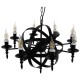 GloboStar® ESTELLE 01003 Vintage Industrial Κρεμαστό Φωτιστικό Οροφής Πολύφωτο Μαύρο Μεταλλικό Πολυέλαιος Φ65 x Y55cm GloboStar® ESTELLE 01003 Vintage Industrial Κρεμαστό Φωτιστικό Οροφής Πολύφωτο Μαύρο Μεταλλικό Πολυέλαιος Φ65 x Y55cm