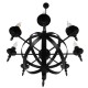 GloboStar® ESTELLE 01003 Vintage Industrial Κρεμαστό Φωτιστικό Οροφής Πολύφωτο Μαύρο Μεταλλικό Πολυέλαιος Φ65 x Y55cm GloboStar® ESTELLE 01003 Vintage Industrial Κρεμαστό Φωτιστικό Οροφής Πολύφωτο Μαύρο Μεταλλικό Πολυέλαιος Φ65 x Y55cm