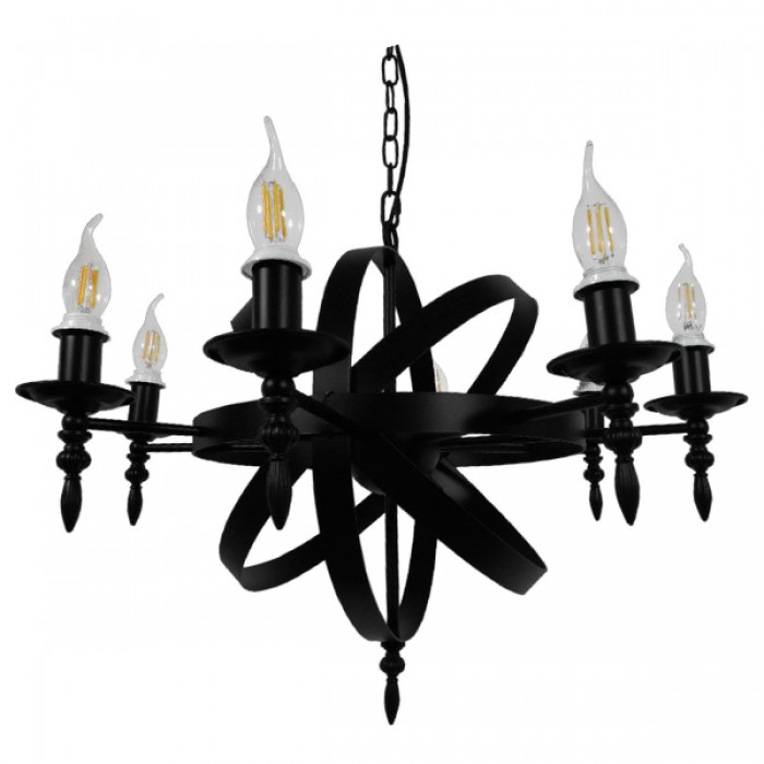 GloboStar® ESTELLE 01003 Vintage Industrial Κρεμαστό Φωτιστικό Οροφής Πολύφωτο Μαύρο Μεταλλικό Πολυέλαιος Φ65 x Y55cm GloboStar® ESTELLE 01003 Vintage Industrial Κρεμαστό Φωτιστικό Οροφής Πολύφωτο Μαύρο Μεταλλικό Πολυέλαιος Φ65 x Y55cm