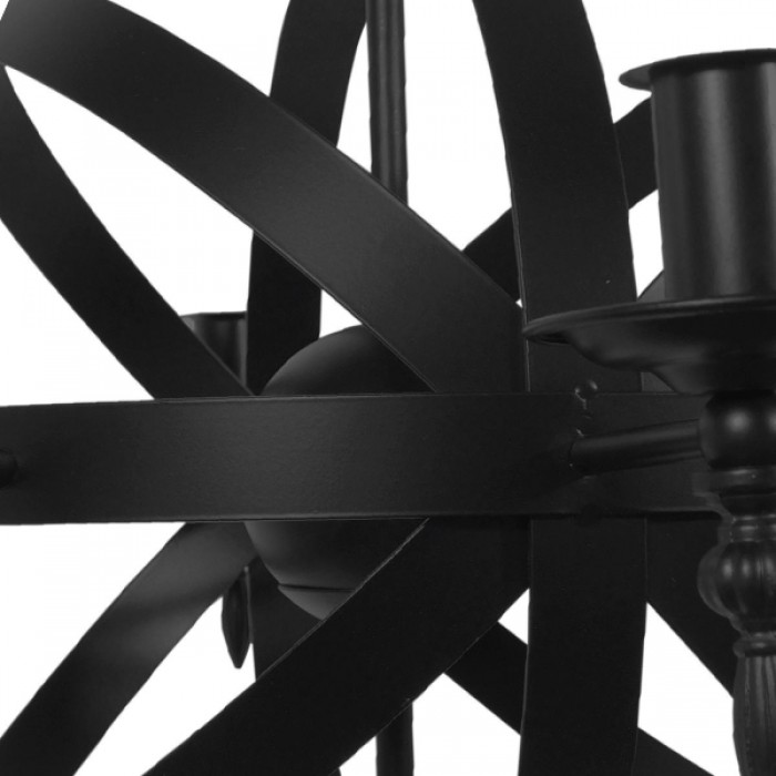 GloboStar® ESTELLE 01003 Vintage Industrial Κρεμαστό Φωτιστικό Οροφής Πολύφωτο Μαύρο Μεταλλικό Πολυέλαιος Φ65 x Y55cm GloboStar® ESTELLE 01003 Vintage Industrial Κρεμαστό Φωτιστικό Οροφής Πολύφωτο Μαύρο Μεταλλικό Πολυέλαιος Φ65 x Y55cm