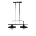 GloboStar® REGAL 01007 Vintage Industrial Φωτιστικό Οροφής Δίφωτο Μαύρο Μεταλλικό Ράγα Μ67 x Π26 x Υ85cm GloboStar® REGAL 01007 Vintage Industrial Φωτιστικό Οροφής Δίφωτο Μαύρο Μεταλλικό Ράγα Μ67 x Π26 x Υ85cm