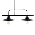 GloboStar® REGAL 01007 Vintage Industrial Φωτιστικό Οροφής Δίφωτο Μαύρο Μεταλλικό Ράγα Μ67 x Π26 x Υ85cm GloboStar® REGAL 01007 Vintage Industrial Φωτιστικό Οροφής Δίφωτο Μαύρο Μεταλλικό Ράγα Μ67 x Π26 x Υ85cm