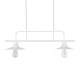 GloboStar® REGAL 01008 Vintage Industrial Φωτιστικό Οροφής Δίφωτο Λευκό Μεταλλικό Ράγα Μ67 x Π26 x Υ85cm GloboStar® REGAL 01008 Vintage Industrial Φωτιστικό Οροφής Δίφωτο Λευκό Μεταλλικό Ράγα Μ67 x Π26 x Υ85cm