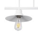 GloboStar® REGAL 01008 Vintage Industrial Φωτιστικό Οροφής Δίφωτο Λευκό Μεταλλικό Ράγα Μ67 x Π26 x Υ85cm GloboStar® REGAL 01008 Vintage Industrial Φωτιστικό Οροφής Δίφωτο Λευκό Μεταλλικό Ράγα Μ67 x Π26 x Υ85cm