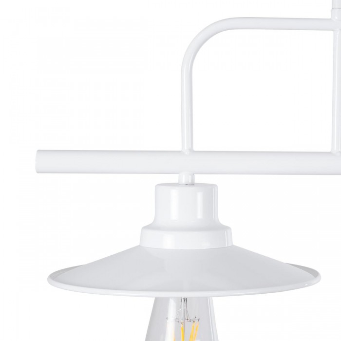 GloboStar® REGAL 01008 Vintage Industrial Φωτιστικό Οροφής Δίφωτο Λευκό Μεταλλικό Ράγα Μ67 x Π26 x Υ85cm GloboStar® REGAL 01008 Vintage Industrial Φωτιστικό Οροφής Δίφωτο Λευκό Μεταλλικό Ράγα Μ67 x Π26 x Υ85cm