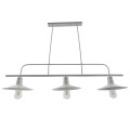GloboStar® REGAL 01010 Vintage Industrial Φωτιστικό Οροφής Τρίφωτο Λευκό Μεταλλικό Ράγα Μ113 x Π26 x Υ85cm GloboStar® REGAL 01010 Vintage Industrial Φωτιστικό Οροφής Τρίφωτο Λευκό Μεταλλικό Ράγα Μ113 x Π26 x Υ85cm