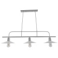 GloboStar® REGAL 01010 Vintage Industrial Φωτιστικό Οροφής Τρίφωτο Λευκό Μεταλλικό Ράγα Μ113 x Π26 x Υ85cm GloboStar® REGAL 01010 Vintage Industrial Φωτιστικό Οροφής Τρίφωτο Λευκό Μεταλλικό Ράγα Μ113 x Π26 x Υ85cm