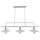 GloboStar® REGAL 01010 Vintage Industrial Φωτιστικό Οροφής Τρίφωτο Λευκό Μεταλλικό Ράγα Μ113 x Π26 x Υ85cm GloboStar® REGAL 01010 Vintage Industrial Φωτιστικό Οροφής Τρίφωτο Λευκό Μεταλλικό Ράγα Μ113 x Π26 x Υ85cm
