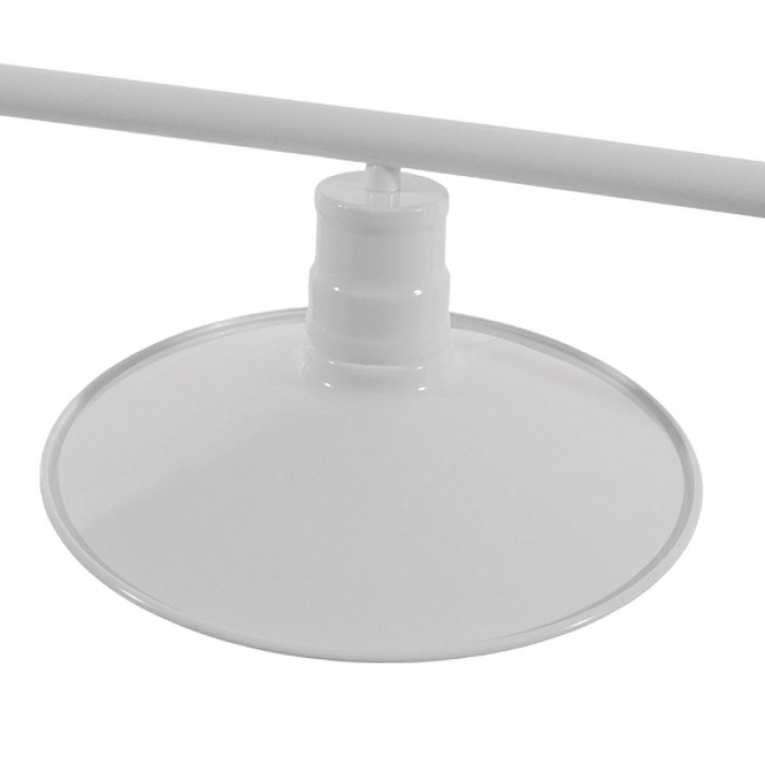 GloboStar® REGAL 01010 Vintage Industrial Φωτιστικό Οροφής Τρίφωτο Λευκό Μεταλλικό Ράγα Μ113 x Π26 x Υ85cm GloboStar® REGAL 01010 Vintage Industrial Φωτιστικό Οροφής Τρίφωτο Λευκό Μεταλλικό Ράγα Μ113 x Π26 x Υ85cm