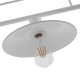 GloboStar® REGAL 01010 Vintage Industrial Φωτιστικό Οροφής Τρίφωτο Λευκό Μεταλλικό Ράγα Μ113 x Π26 x Υ85cm GloboStar® REGAL 01010 Vintage Industrial Φωτιστικό Οροφής Τρίφωτο Λευκό Μεταλλικό Ράγα Μ113 x Π26 x Υ85cm