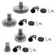 GloboStar® FEMINE 01011 SET 4 Μοντέρνα Κρεμαστά Φωτιστικά Οροφής Ποολύφωτο 4 x E27 Γυάλινα Φιμέ Χρωμίου Μονόφωτα Καμπάνα GloboStar® FEMINE 01011 SET 4 Μοντέρνα Κρεμαστά Φωτιστικά Οροφής Ποολύφωτο 4 x E27 Γυάλινα Φιμέ Χρωμίου Μονόφωτα Καμπάνα