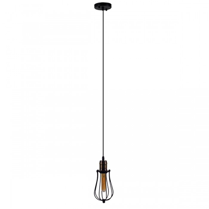 GloboStar® CAMBER 01016 Vintage Industrial Κρεμαστό Φωτιστικό Οροφής Μονόφωτο Μαύρο Μεταλλικό Πλέγμα Φ11 x Y25cm GloboStar® CAMBER 01016 Vintage Industrial Κρεμαστό Φωτιστικό Οροφής Μονόφωτο Μαύρο Μεταλλικό Πλέγμα Φ11 x Y25cm