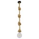 GloboStar® ROPE 01018 Vintage Industrial Κρεμαστό Φωτιστικό Οροφής Μονόφωτο 1 x E27 με 2 μέτρα Μπεζ Σχοινί Φ3.5 x Y200cm GloboStar® ROPE 01018 Vintage Industrial Κρεμαστό Φωτιστικό Οροφής Μονόφωτο 1 x E27 με 2 μέτρα Μπεζ Σχοινί Φ3.5 x Y200cm