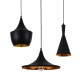 GloboStar® SHANGHAI BLACK 01025 SET 3 Μοντέρνα Κρεμαστά Φωτιστικά Οροφής Τρίφωτο 3 x E27 Μαύρα Μεταλλικά Καμπάνα GloboStar® SHANGHAI BLACK 01025 SET 3 Μοντέρνα Κρεμαστά Φωτιστικά Οροφής Τρίφωτο 3 x E27 Μαύρα Μεταλλικά Καμπάνα