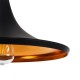 GloboStar® SHANGHAI BLACK 01025 SET 3 Μοντέρνα Κρεμαστά Φωτιστικά Οροφής Τρίφωτο 3 x E27 Μαύρα Μεταλλικά Καμπάνα GloboStar® SHANGHAI BLACK 01025 SET 3 Μοντέρνα Κρεμαστά Φωτιστικά Οροφής Τρίφωτο 3 x E27 Μαύρα Μεταλλικά Καμπάνα