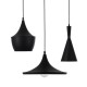 GloboStar® SHANGHAI BLACK 01025 SET 3 Μοντέρνα Κρεμαστά Φωτιστικά Οροφής Τρίφωτο 3 x E27 Μαύρα Μεταλλικά Καμπάνα GloboStar® SHANGHAI BLACK 01025 SET 3 Μοντέρνα Κρεμαστά Φωτιστικά Οροφής Τρίφωτο 3 x E27 Μαύρα Μεταλλικά Καμπάνα