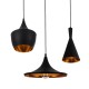 GloboStar® SHANGHAI BLACK 01025 SET 3 Μοντέρνα Κρεμαστά Φωτιστικά Οροφής Τρίφωτο 3 x E27 Μαύρα Μεταλλικά Καμπάνα GloboStar® SHANGHAI BLACK 01025 SET 3 Μοντέρνα Κρεμαστά Φωτιστικά Οροφής Τρίφωτο 3 x E27 Μαύρα Μεταλλικά Καμπάνα