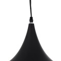 GloboStar® SHANGHAI BLACK 01025 SET 3 Μοντέρνα Κρεμαστά Φωτιστικά Οροφής Τρίφωτο 3 x E27 Μαύρα Μεταλλικά Καμπάνα