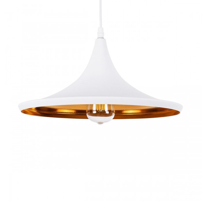 GloboStar® SHANGHAI WHITE 01026-B Μοντέρνο Κρεμαστό Φωτιστικό Οροφής Μονόφωτο 1 x E27 Λευκό Μεταλλικό Καμπάνα Φ37 x Υ17cm GloboStar® SHANGHAI WHITE 01026-B Μοντέρνο Κρεμαστό Φωτιστικό Οροφής Μονόφωτο 1 x E27 Λευκό Μεταλλικό Καμπάνα Φ37 x Υ17cm