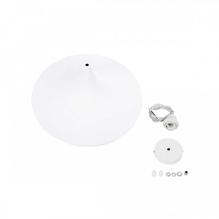 GloboStar® SHANGHAI WHITE 01026-B Μοντέρνο Κρεμαστό Φωτιστικό Οροφής Μονόφωτο 1 x E27 Λευκό Μεταλλικό Καμπάνα Φ37 x Υ17cm GloboStar® SHANGHAI WHITE 01026-B Μοντέρνο Κρεμαστό Φωτιστικό Οροφής Μονόφωτο 1 x E27 Λευκό Μεταλλικό Καμπάνα Φ37 x Υ17cm