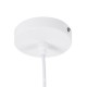 GloboStar® SHANGHAI WHITE 01026 SET 3 Μοντέρνα Κρεμαστά Φωτιστικά Οροφής Τρίφωτο 3 x E27 Λευκά Μεταλλικά Καμπάνα