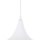 GloboStar® SHANGHAI WHITE 01026 SET 3 Μοντέρνα Κρεμαστά Φωτιστικά Οροφής Τρίφωτο 3 x E27 Λευκά Μεταλλικά Καμπάνα