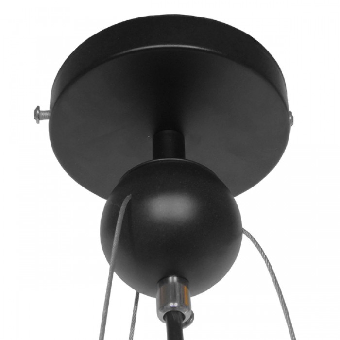 GloboStar® NBA 01027 Μοντέρνο Κρεμαστό Φωτιστικό Οροφής Μονόφωτο 1 x E27 Πορτοκαλί Μεταλλικό Πλέγμα Φ32 x Y58cm