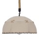 GloboStar® ANTOINETTE 01028 Vintage Κρεμαστό Φωτιστικό Οροφής Μονόφωτο 1 x E27 με Μπεζ Σχοινί και Καπέλο Φ35 x Y20cm GloboStar® ANTOINETTE 01028 Vintage Κρεμαστό Φωτιστικό Οροφής Μονόφωτο 1 x E27 με Μπεζ Σχοινί και Καπέλο Φ35 x Y20cm