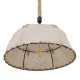 GloboStar® ANTOINETTE 01028 Vintage Κρεμαστό Φωτιστικό Οροφής Μονόφωτο 1 x E27 με Μπεζ Σχοινί και Καπέλο Φ35 x Y20cm GloboStar® ANTOINETTE 01028 Vintage Κρεμαστό Φωτιστικό Οροφής Μονόφωτο 1 x E27 με Μπεζ Σχοινί και Καπέλο Φ35 x Y20cm