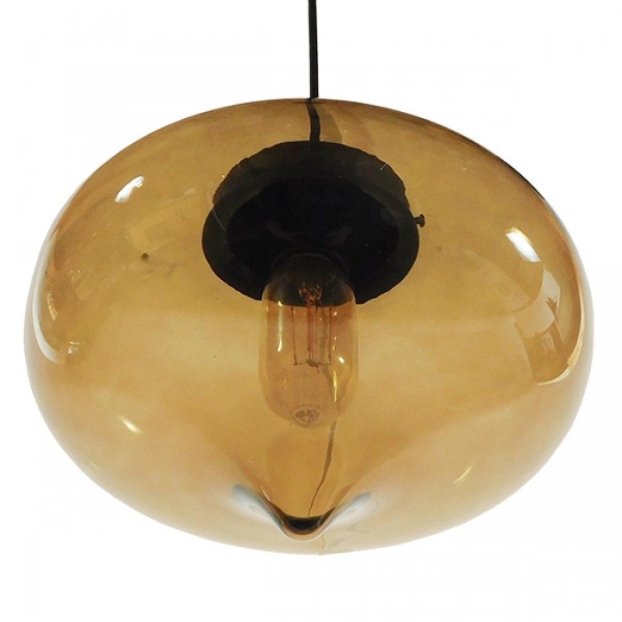 GloboStar® QUINN 01029 Vintage Κρεμαστό Φωτιστικό Οροφής Μονόφωτο 1 x E27 Γυάλινο Φιμέ Καφέ Φ26 x Y20cm GloboStar® QUINN 01029 Vintage Κρεμαστό Φωτιστικό Οροφής Μονόφωτο 1 x E27 Γυάλινο Φιμέ Καφέ Φ26 x Y20cm