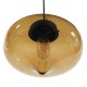 GloboStar® QUINN 01029 Vintage Κρεμαστό Φωτιστικό Οροφής Μονόφωτο 1 x E27 Γυάλινο Φιμέ Καφέ Φ26 x Y20cm GloboStar® QUINN 01029 Vintage Κρεμαστό Φωτιστικό Οροφής Μονόφωτο 1 x E27 Γυάλινο Φιμέ Καφέ Φ26 x Y20cm