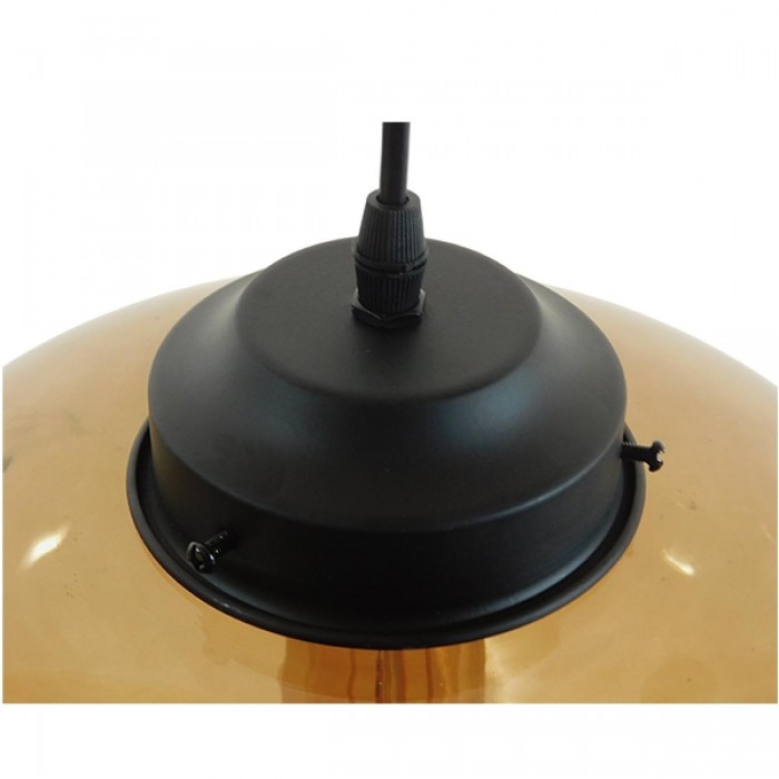 GloboStar® QUINN 01029 Vintage Κρεμαστό Φωτιστικό Οροφής Μονόφωτο 1 x E27 Γυάλινο Φιμέ Καφέ Φ26 x Y20cm GloboStar® QUINN 01029 Vintage Κρεμαστό Φωτιστικό Οροφής Μονόφωτο 1 x E27 Γυάλινο Φιμέ Καφέ Φ26 x Y20cm