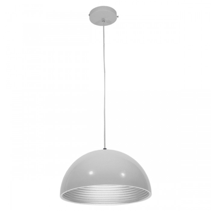 GloboStar® CHIME 01030 Μοντέρνο Κρεμαστό Φωτιστικό Οροφής Μονόφωτο Λευκό Μεταλλικό Καμπάνα Φ30 x Y15cm GloboStar® CHIME 01030 Μοντέρνο Κρεμαστό Φωτιστικό Οροφής Μονόφωτο Λευκό Μεταλλικό Καμπάνα Φ30 x Y15cm