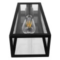 GloboStar® ASETYLIN 01032 Vintage Industrial Φωτιστικό Τοίχου Απλίκα Μονόφωτο Μαύρο Μεταλλικό με Γυαλί Μ17 x Π14 x Υ34cm GloboStar® ASETYLIN 01032 Vintage Industrial Φωτιστικό Τοίχου Απλίκα Μονόφωτο Μαύρο Μεταλλικό με Γυαλί Μ17 x Π14 x Υ34cm