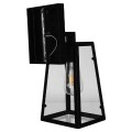 GloboStar® ASETYLIN 01032 Vintage Industrial Φωτιστικό Τοίχου Απλίκα Μονόφωτο Μαύρο Μεταλλικό με Γυαλί Μ17 x Π14 x Υ34cm GloboStar® ASETYLIN 01032 Vintage Industrial Φωτιστικό Τοίχου Απλίκα Μονόφωτο Μαύρο Μεταλλικό με Γυαλί Μ17 x Π14 x Υ34cm