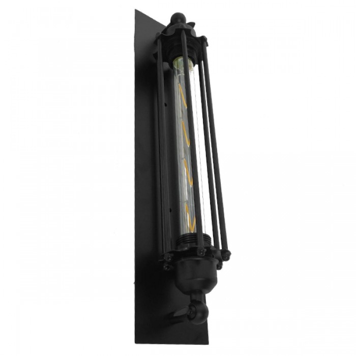 GloboStar® TUBULAR 01033 Vintage Industrial Φωτιστικό Τοίχου Απλίκα Δίφωτο Μαύρο Μεταλλικό Πλέγμα Μ14 x Π13 x Υ47cm GloboStar® TUBULAR 01033 Vintage Industrial Φωτιστικό Τοίχου Απλίκα Δίφωτο Μαύρο Μεταλλικό Πλέγμα Μ14 x Π13 x Υ47cm
