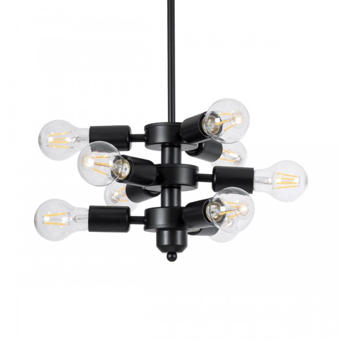 GloboStar® DELIR 01035 Μοντέρνο Industrial Φωτιστικό Οροφής Πολύφωτο Μαύρο Μεταλλικό Φ24 x Y23cm GloboStar® DELIR 01035 Μοντέρνο Industrial Φωτιστικό Οροφής Πολύφωτο Μαύρο Μεταλλικό Φ24 x Y23cm
