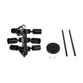 GloboStar® DELIR 01035 Μοντέρνο Industrial Φωτιστικό Οροφής Πολύφωτο Μαύρο Μεταλλικό Φ24 x Y23cm