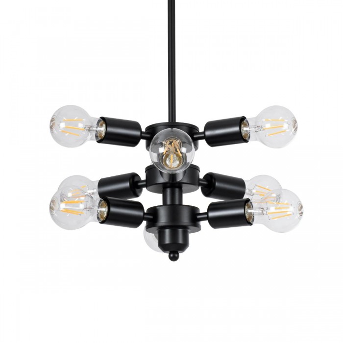 GloboStar® DELIR 01035 Μοντέρνο Industrial Φωτιστικό Οροφής Πολύφωτο Μαύρο Μεταλλικό Φ24 x Y23cm GloboStar® DELIR 01035 Μοντέρνο Industrial Φωτιστικό Οροφής Πολύφωτο Μαύρο Μεταλλικό Φ24 x Y23cm