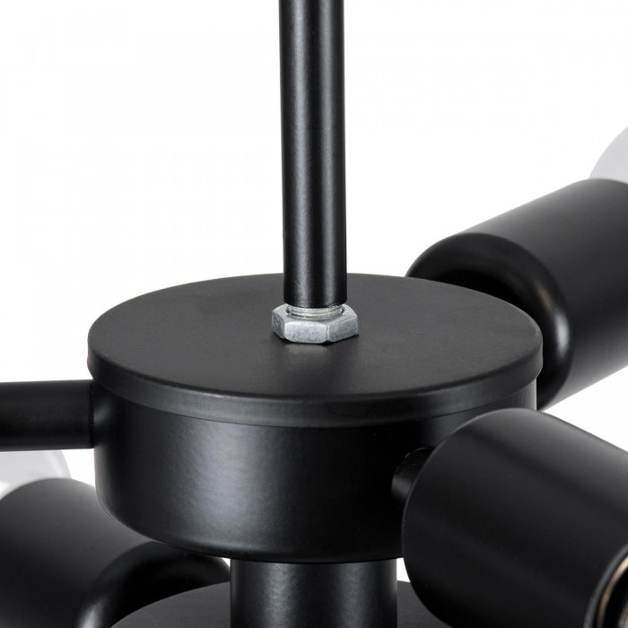 GloboStar® DELIR 01035 Μοντέρνο Industrial Φωτιστικό Οροφής Πολύφωτο Μαύρο Μεταλλικό Φ24 x Y23cm GloboStar® DELIR 01035 Μοντέρνο Industrial Φωτιστικό Οροφής Πολύφωτο Μαύρο Μεταλλικό Φ24 x Y23cm