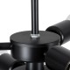 GloboStar® DELIR 01035 Μοντέρνο Industrial Φωτιστικό Οροφής Πολύφωτο Μαύρο Μεταλλικό Φ24 x Y23cm GloboStar® DELIR 01035 Μοντέρνο Industrial Φωτιστικό Οροφής Πολύφωτο Μαύρο Μεταλλικό Φ24 x Y23cm
