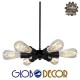 GloboStar® CONFOR 01036 Μοντέρνο Industrial Φωτιστικό Οροφης Πολύφωτο Μαύρο Μεταλλικό Φ24 x Y8cm GloboStar® CONFOR 01036 Μοντέρνο Industrial Φωτιστικό Οροφης Πολύφωτο Μαύρο Μεταλλικό Φ24 x Y8cm