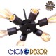 GloboStar® CONFOR 01036 Μοντέρνο Industrial Φωτιστικό Οροφης Πολύφωτο Μαύρο Μεταλλικό Φ24 x Y8cm GloboStar® CONFOR 01036 Μοντέρνο Industrial Φωτιστικό Οροφης Πολύφωτο Μαύρο Μεταλλικό Φ24 x Y8cm