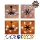 GloboStar® CONFOR 01036 Μοντέρνο Industrial Φωτιστικό Οροφης Πολύφωτο Μαύρο Μεταλλικό Φ24 x Y8cm GloboStar® CONFOR 01036 Μοντέρνο Industrial Φωτιστικό Οροφης Πολύφωτο Μαύρο Μεταλλικό Φ24 x Y8cm