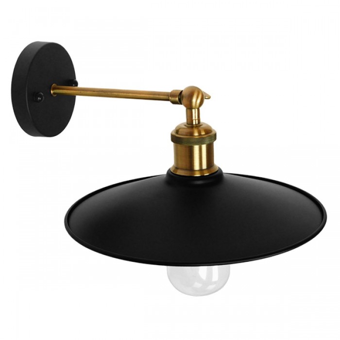 GloboStar® MINIMALL 01039 Vintage Industrial Φωτιστικό Τοίχου Απλίκα Μονόφωτο Μαύρο Μεταλλικό Καμπάνα Φ26 x Μ39 x Π26 x Υ18cm GloboStar® MINIMALL 01039 Vintage Industrial Φωτιστικό Τοίχου Απλίκα Μονόφωτο Μαύρο Μεταλλικό Καμπάνα Φ26 x Μ39 x Π26 x Υ18cm