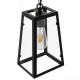 GloboStar® LIMA 01040 Vintage Industrial Κρεμαστό Φωτιστικό Οροφής Μονόφωτο Μαύρο Μεταλλικό Μ17 x Π14 x Υ26cm