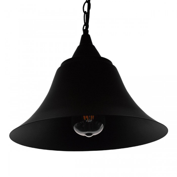 GloboStar® CLOCHER 01041 Vintage Industrial Κρεμαστό Φωτιστικό Οροφής Μονόφωτο 1 x E27 Μαύρο Μεταλλικό Καμπάνα Φ29 x Y34cm GloboStar® CLOCHER 01041 Vintage Industrial Κρεμαστό Φωτιστικό Οροφής Μονόφωτο 1 x E27 Μαύρο Μεταλλικό Καμπάνα Φ29 x Y34cm