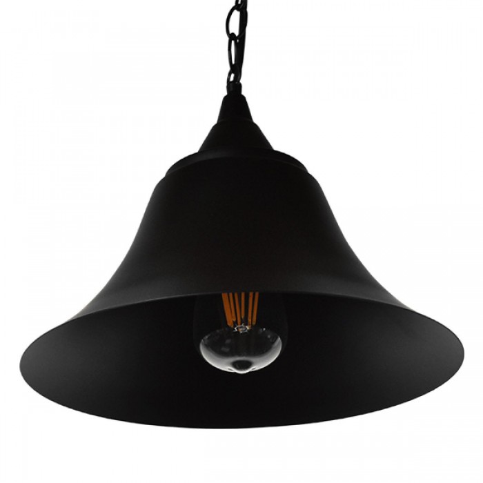 GloboStar® CLOCHER 01041 Vintage Industrial Κρεμαστό Φωτιστικό Οροφής Μονόφωτο 1 x E27 Μαύρο Μεταλλικό Καμπάνα Φ29 x Y34cm GloboStar® CLOCHER 01041 Vintage Industrial Κρεμαστό Φωτιστικό Οροφής Μονόφωτο 1 x E27 Μαύρο Μεταλλικό Καμπάνα Φ29 x Y34cm